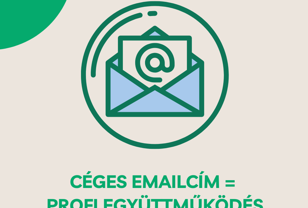 Céges emailcím = profi együttműködés alapja