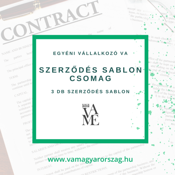 EV szerződés sablon CSOMAG