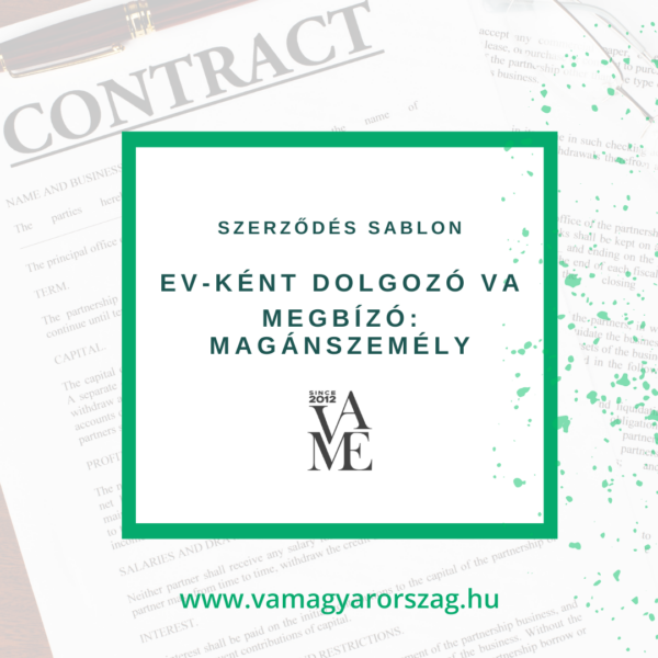 Szerződés sablon ev-tsz