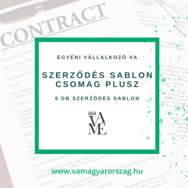 EV szerződés sablon CSOMAG PLUSZ