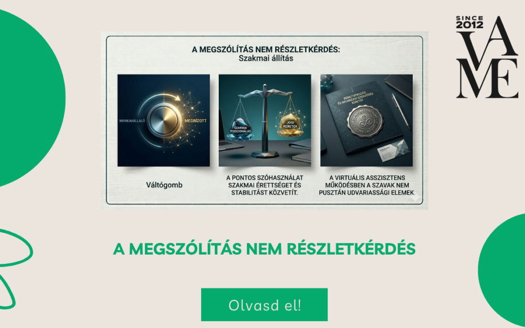 A megszólítás nem részletkérdés